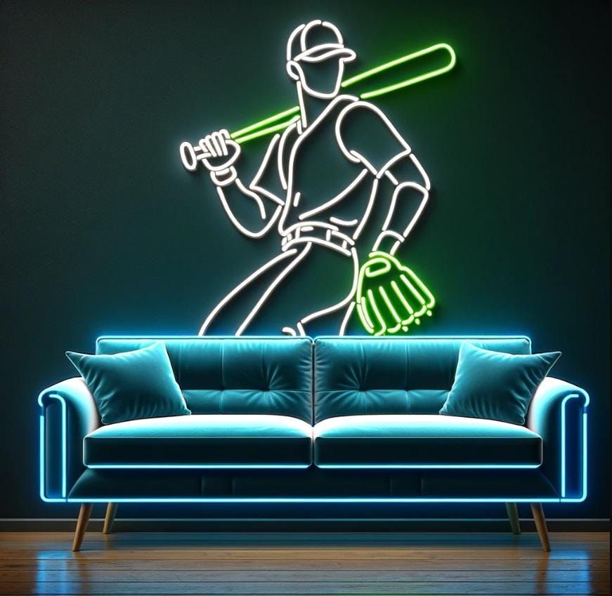 Cricket Fan Neon Sign