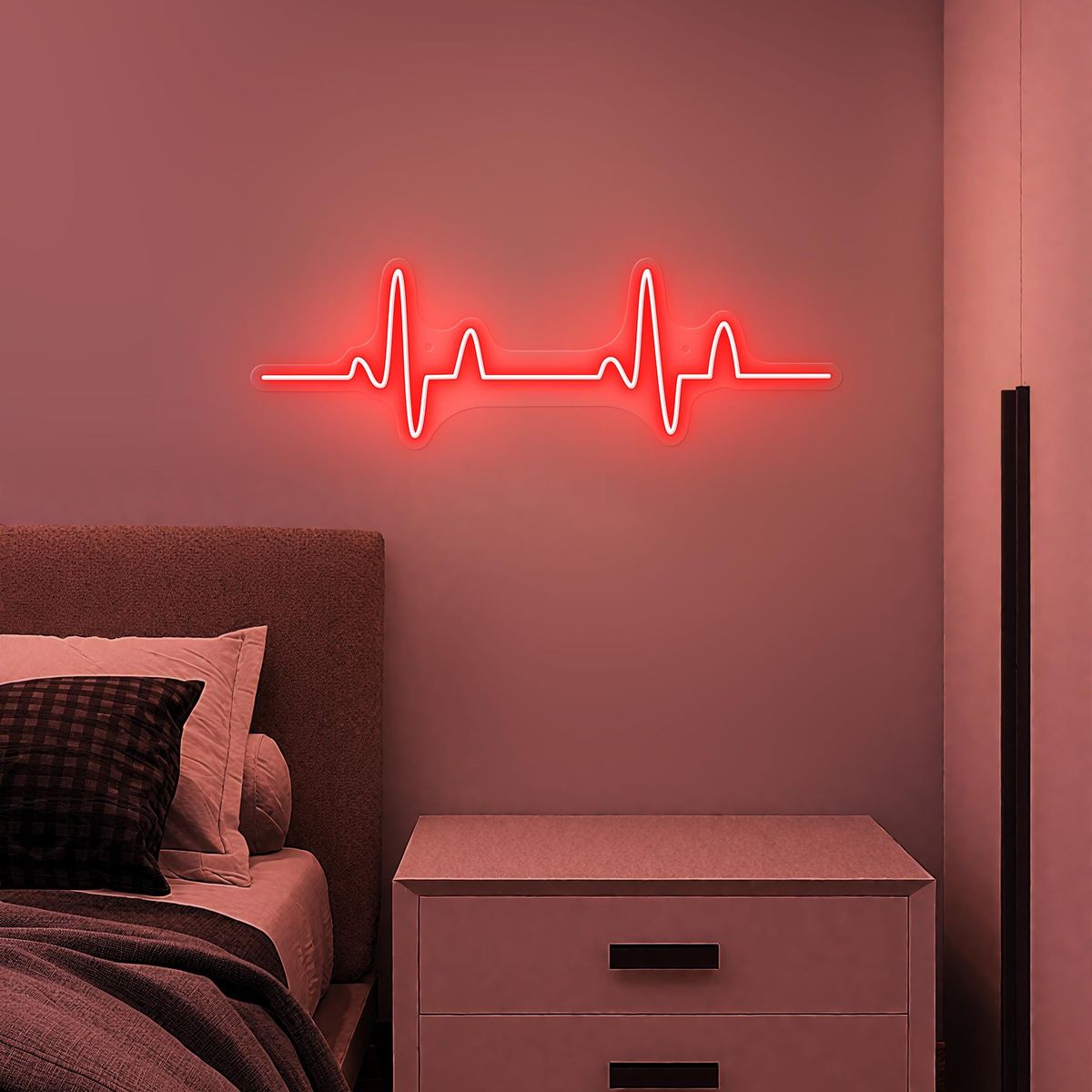 Heartbeat Love Neon Sign