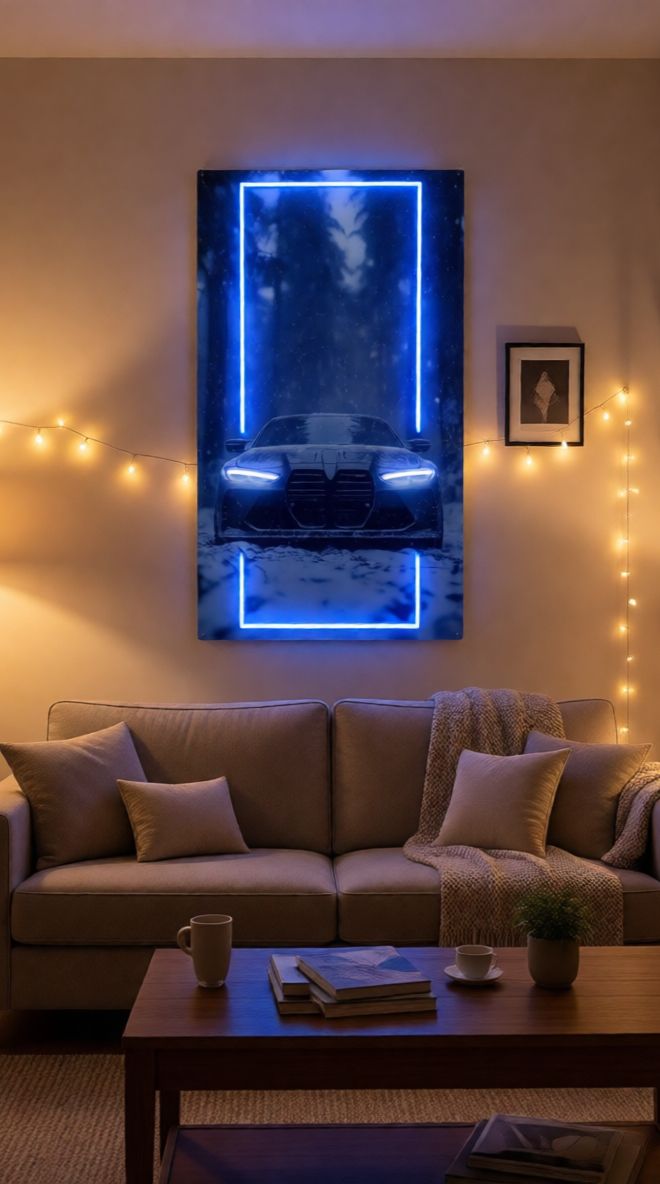 Midnight Drive Automotive Glow Neon Art