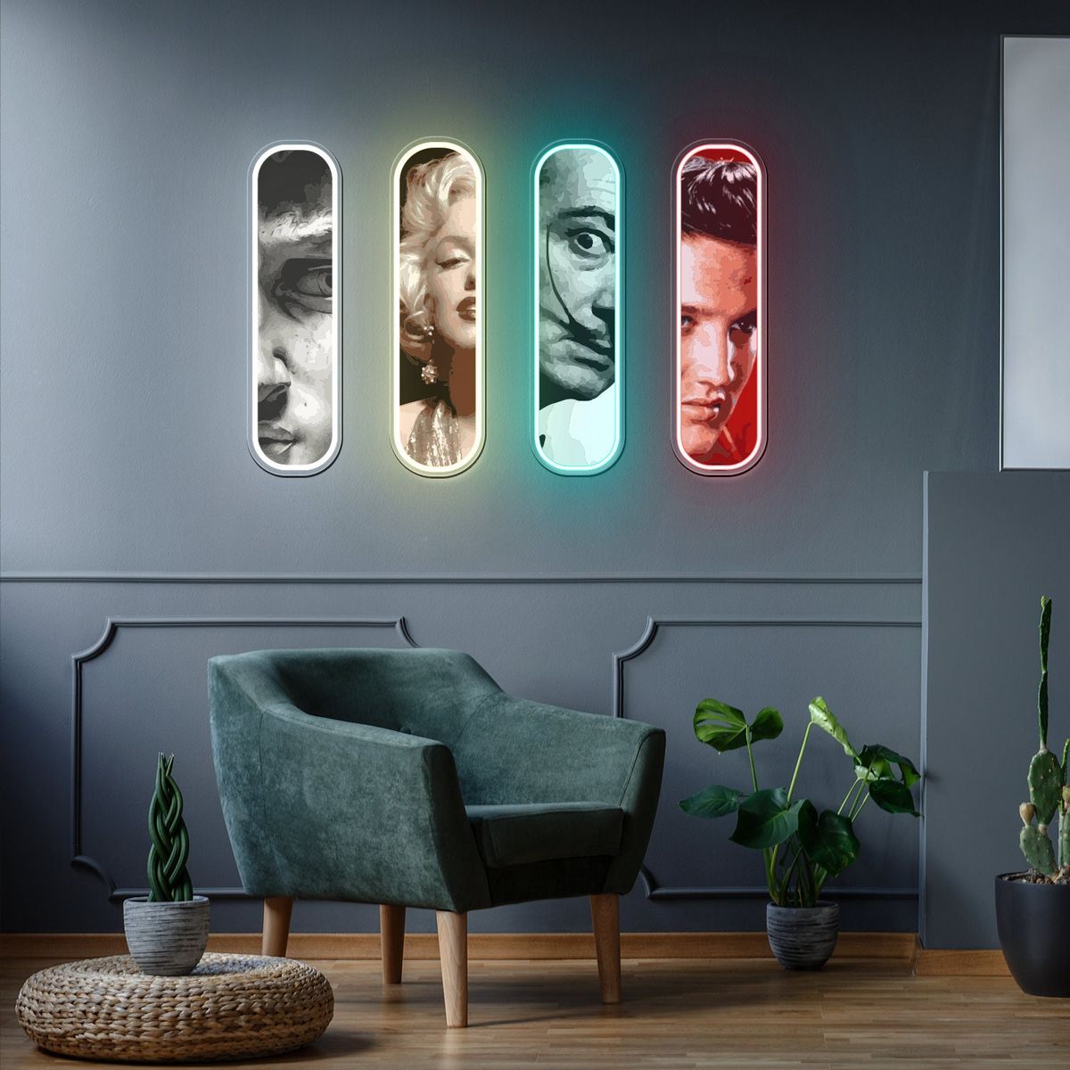 Iconic Legends Illuminated Neon Art Set
