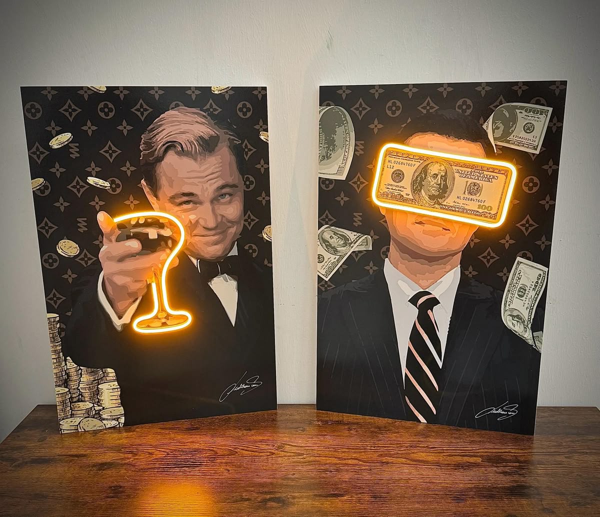 Opulent Vision Millionaire Neon Art