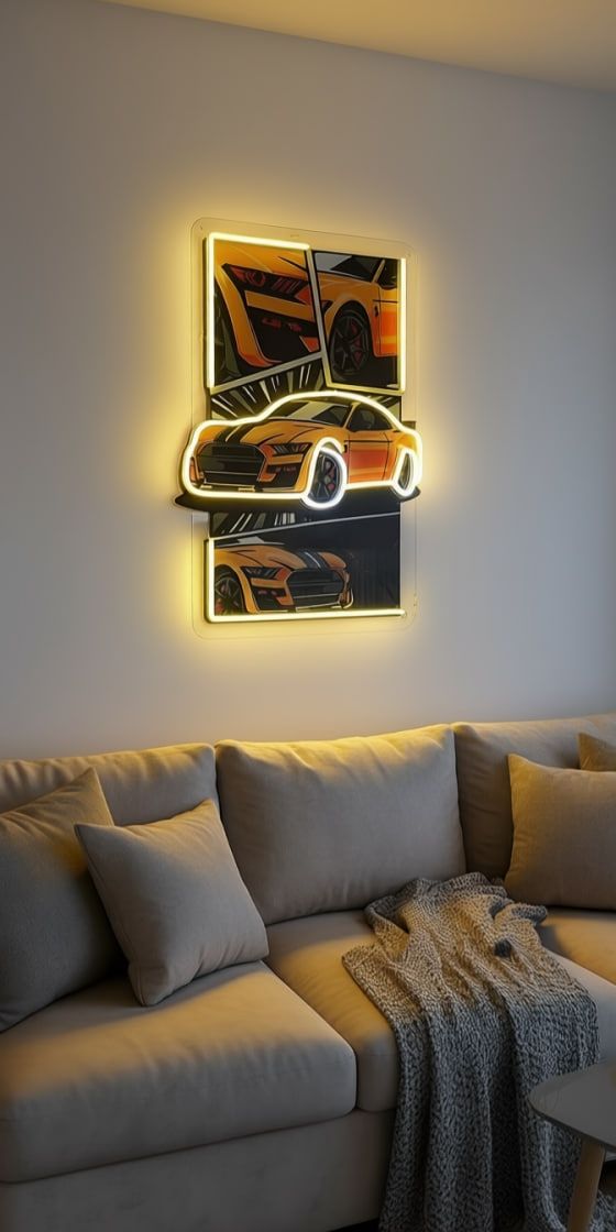 Speed Demon Sportscar UV Hybrid Neon Art