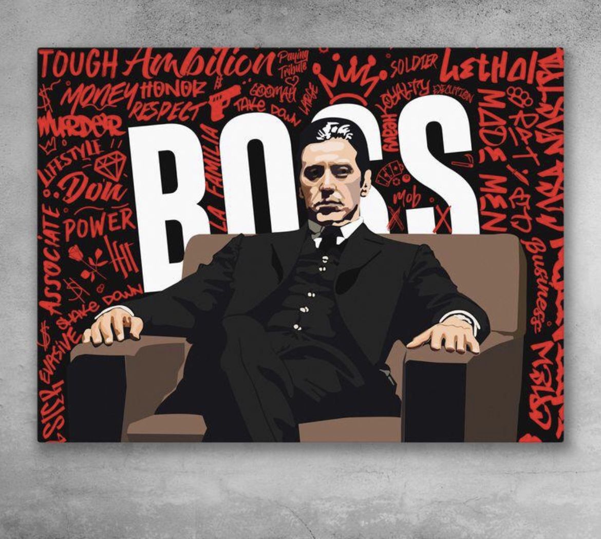 Iconic Boss Ambition Canvas Painting