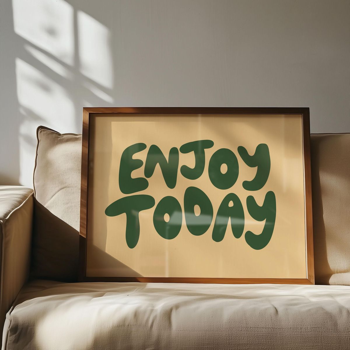 Enjoy Today Affirmation Canvas Painting