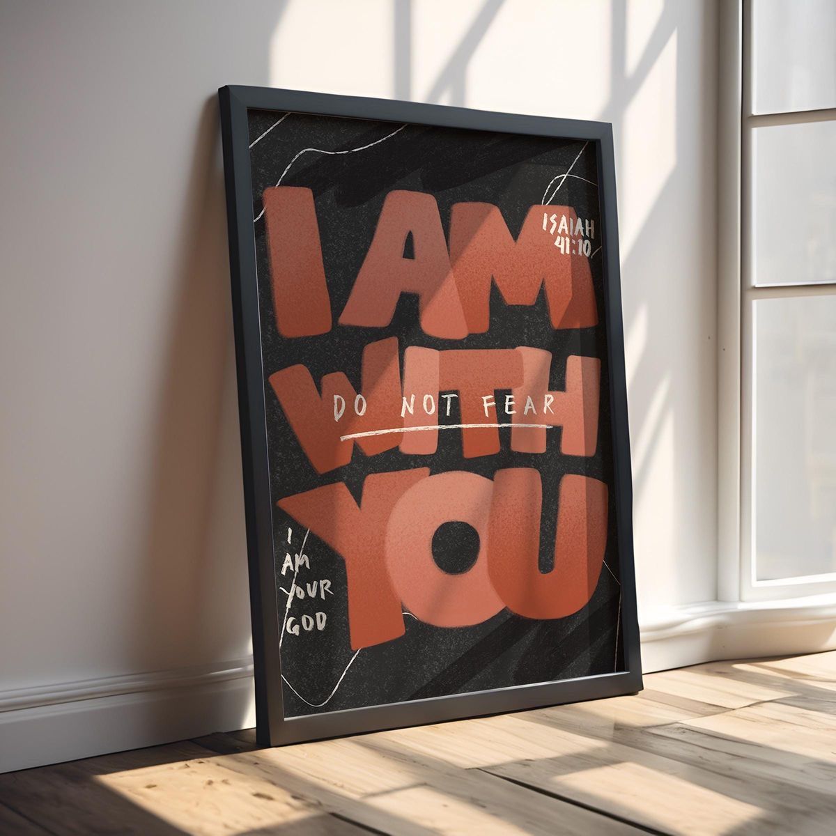 Do Not Fear Isaiah 41:10 Canvas Painting