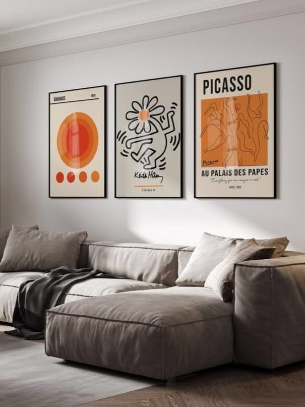 Modern Abstract Art Collection Canvas Painting Set