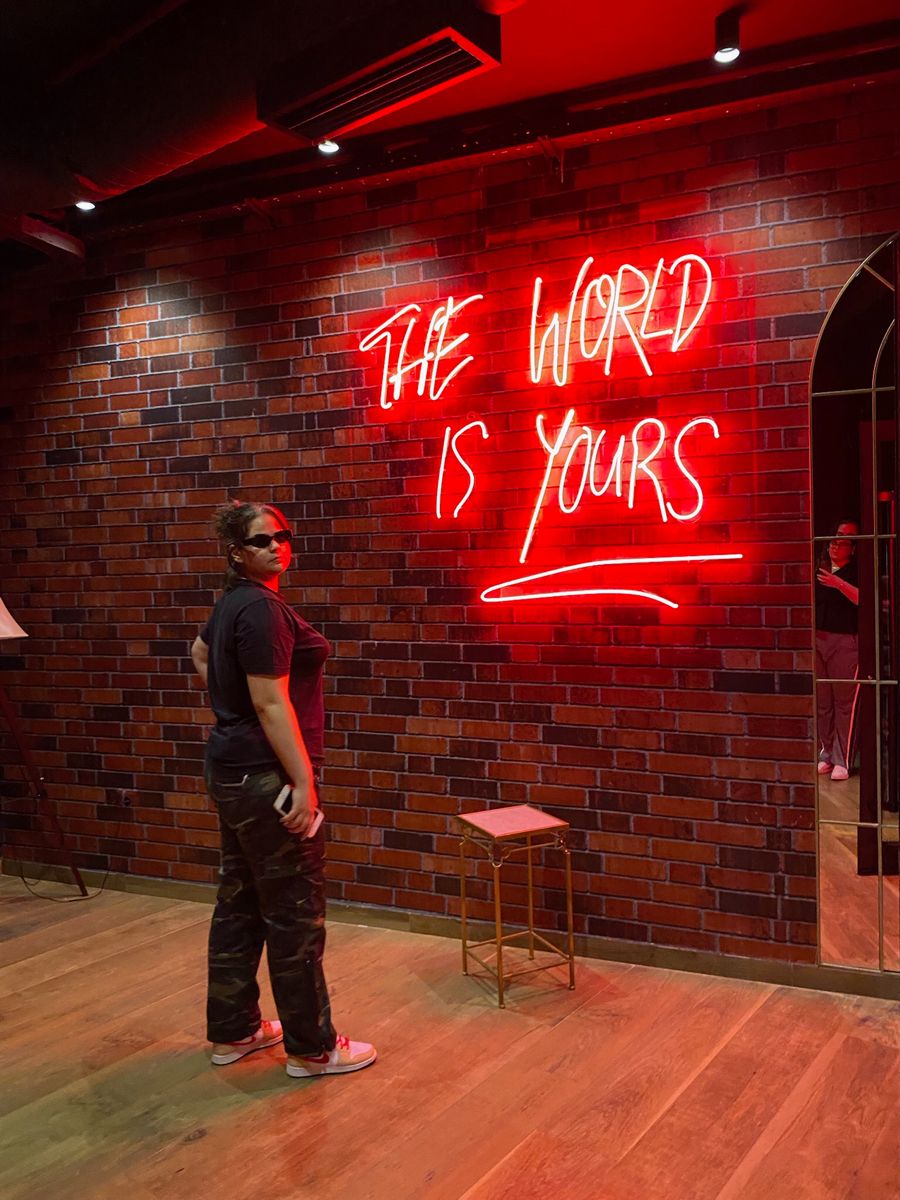 Empower Your Space 'The World Is Yours' Neon Sign