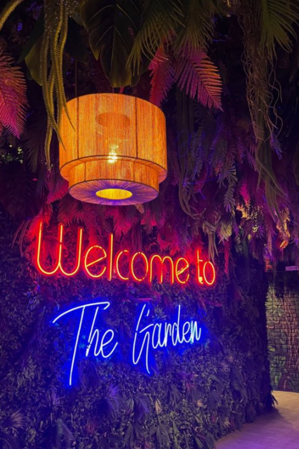 Welcome To The Garden Dual-Tone Neon Sign