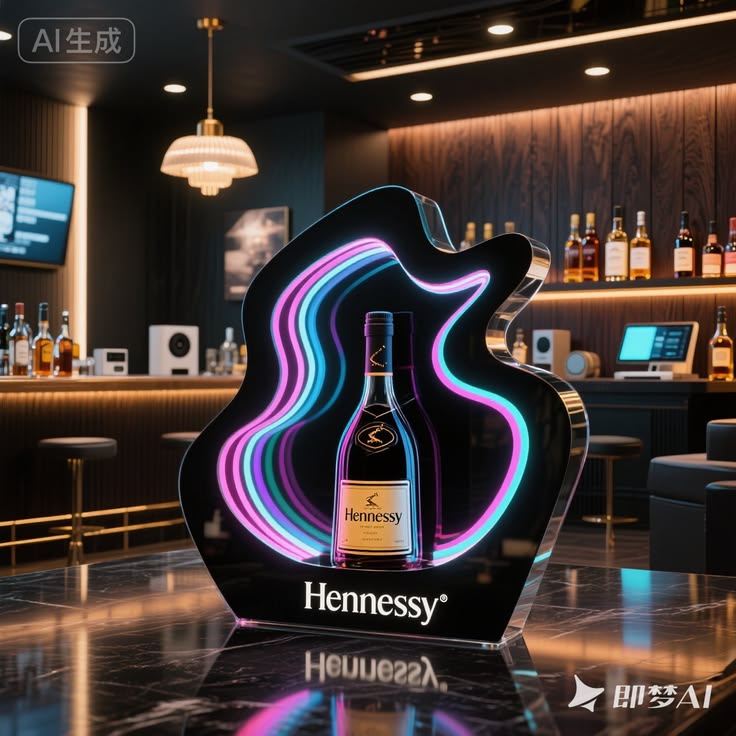 Dynamic Wave Glow Premium Neon Art