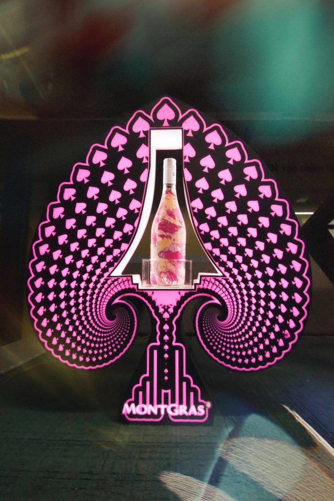 Aces High Spade LED Bottle Presenter