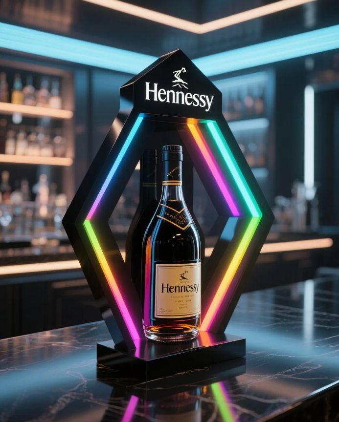 Aurora Diamond LED Bottle Presenter