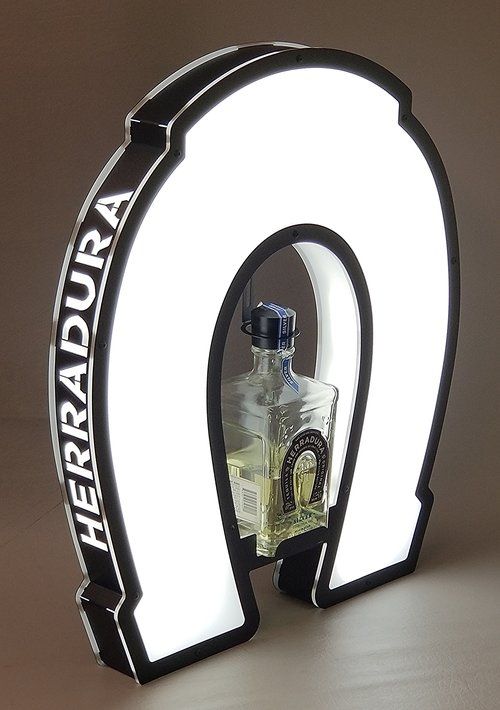 Herradura Horseshoe Illuminated Single Bottle Presenter
