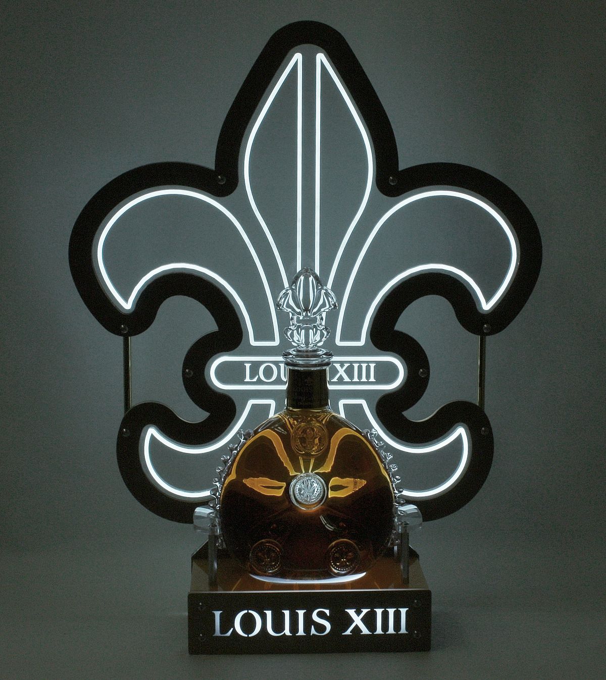 Luxury Fleur-de-Lis Illuminated Bottle Presenter
